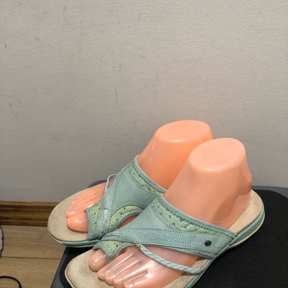 Merrell Hollyleaf Women’s Mint Green Sandals Slides Capri Size 8 - Picture 8 of 15